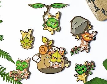 Korok Friends Set of 6 pins - Zelda Tears of the Kingdom and Breath of the Wild inspired