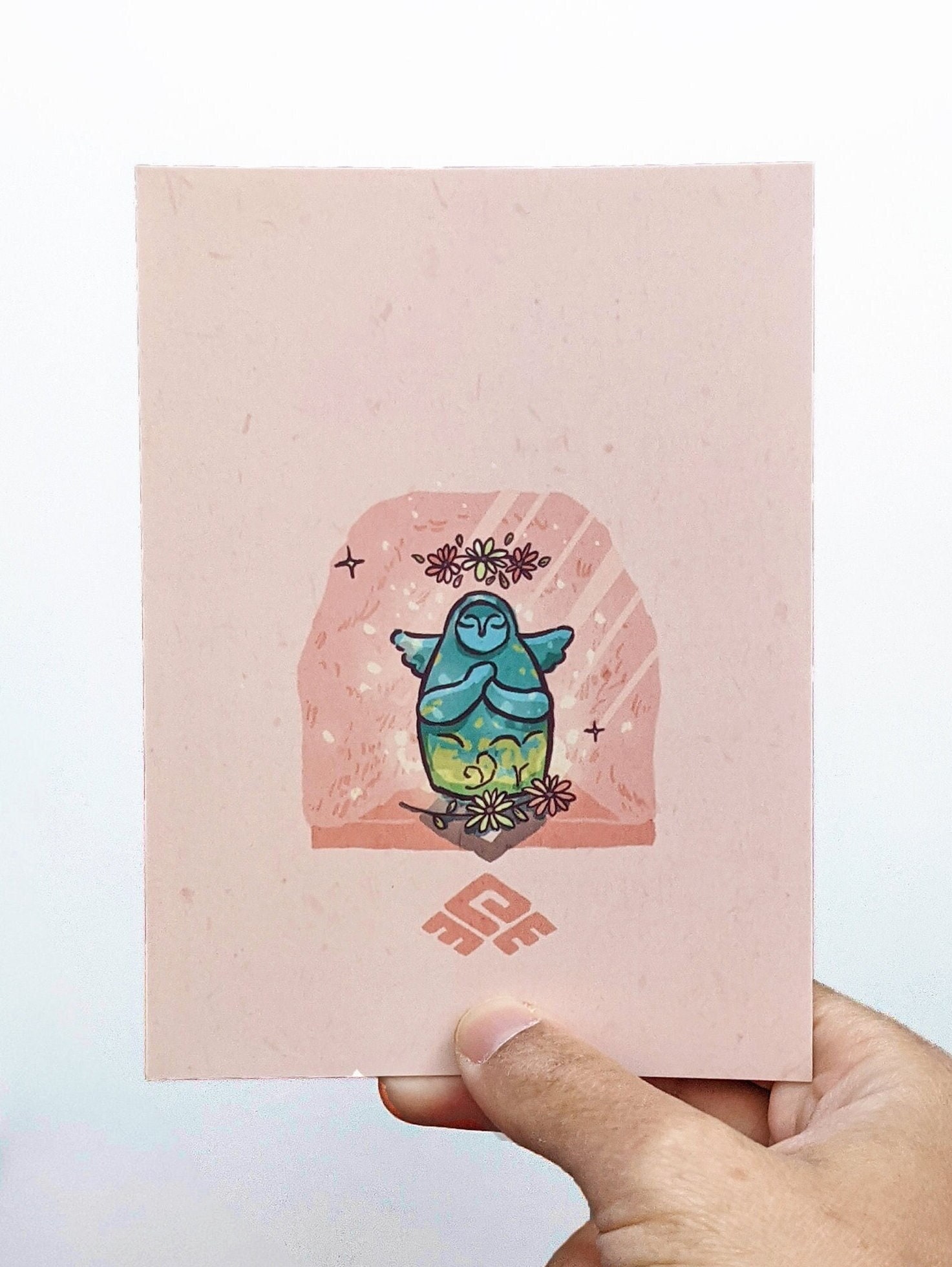 statue de La Déesse Rito Mini Print - Zelda Breath Of The Wild Inspiré A6 Format Carte Postale Art M