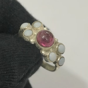 Natural  Australian,Tourmaline Gemstone Ring 925 Solid Sterling Silver Ring Amazing Australian Gemstone Size 5x5 mm to 3x3 mm Gift Ring