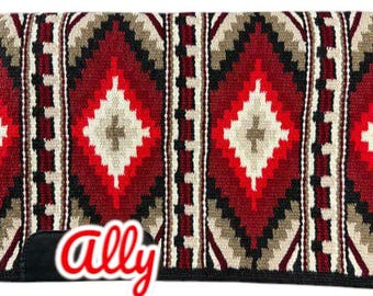 Couverture De Selle Western En Laine - Équine Overseas - Personnalisable Avec Housse Offerte