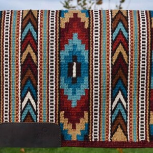 Coussin De Selle Western En Laine De Nouvelle-Zélande, 42x34 Cm, Neuf