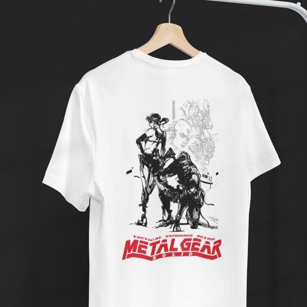 Metal Gear Solid Graphic T-Shirt: Unisex Vintage Style Gaming Tee Shirt