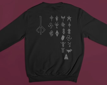 Bloodborne Caryll Runes Longsleeve: Fear the Old Blood Sweatshirt, Unisex Sweateshirt, DOUBLE SIDED