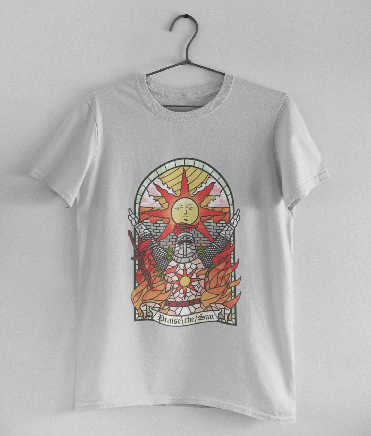 Discover Dark Souls Praise the Sun: Solaire of Astora, High Quality Fabric, Unisex T-Shirt