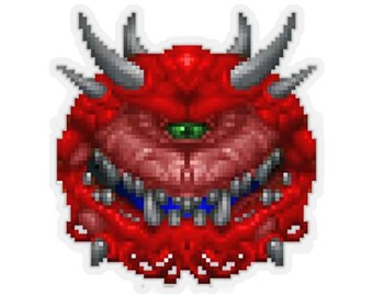 DOOM Classic カコデーモン ステッカー: キスカットステッカー、複数