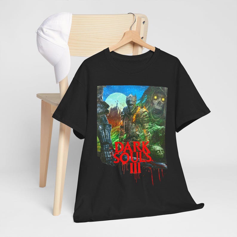 Dark Souls III T-Shirt: Unisex Gaming Graphic Tee, Vintage Style image 8