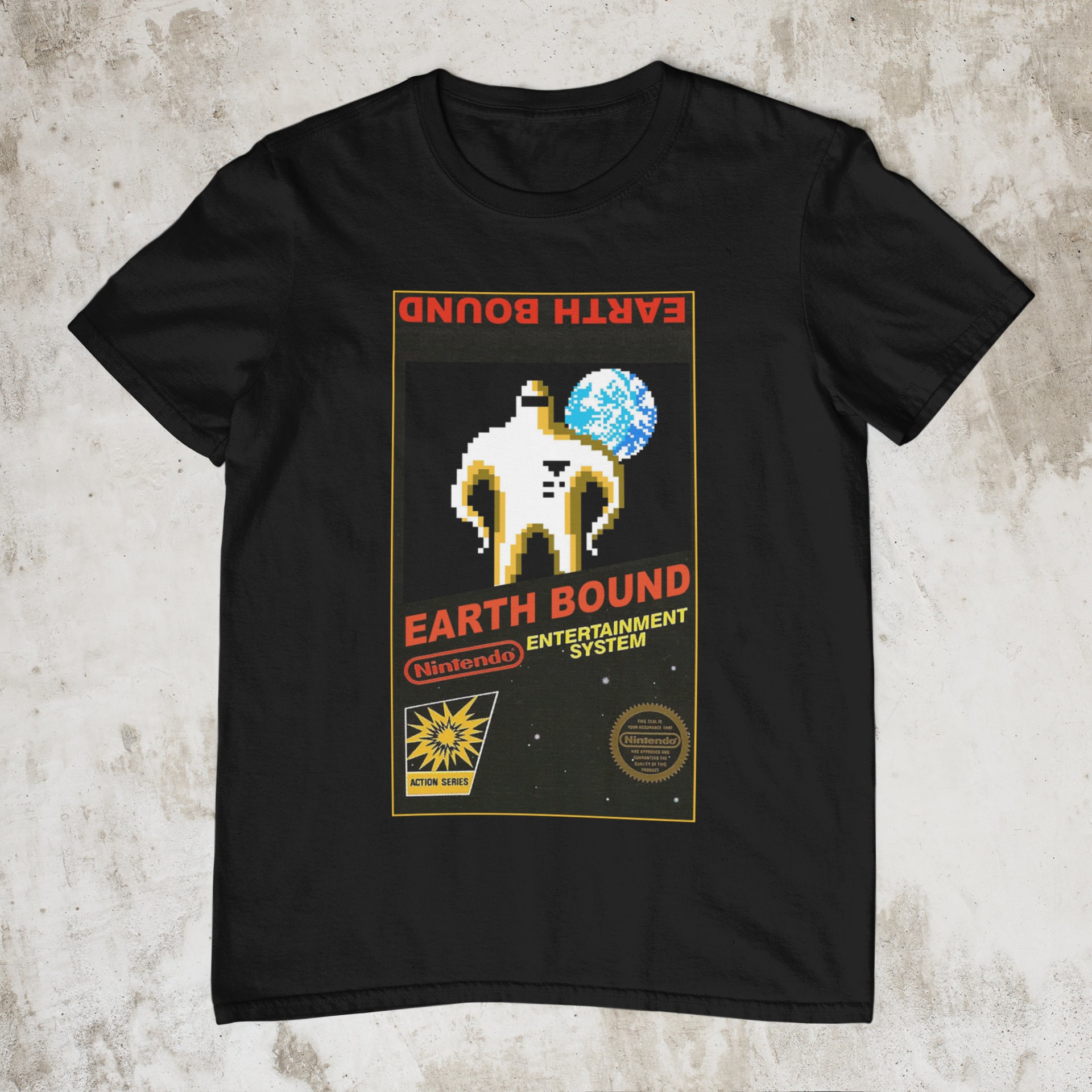 Discover Earthbound T-Shirt: Classic JRPG, Retro Video Game, Vintage Style Graphic Tee Shirt