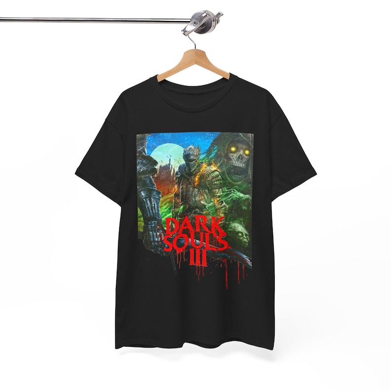 Dark Souls III T-Shirt: Unisex Gaming Graphic Tee, Vintage Style image 2