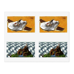 Chrono Trigger Sticker Sheet: 2 Sizes, 4 Stickers, Retro RPG Gaming