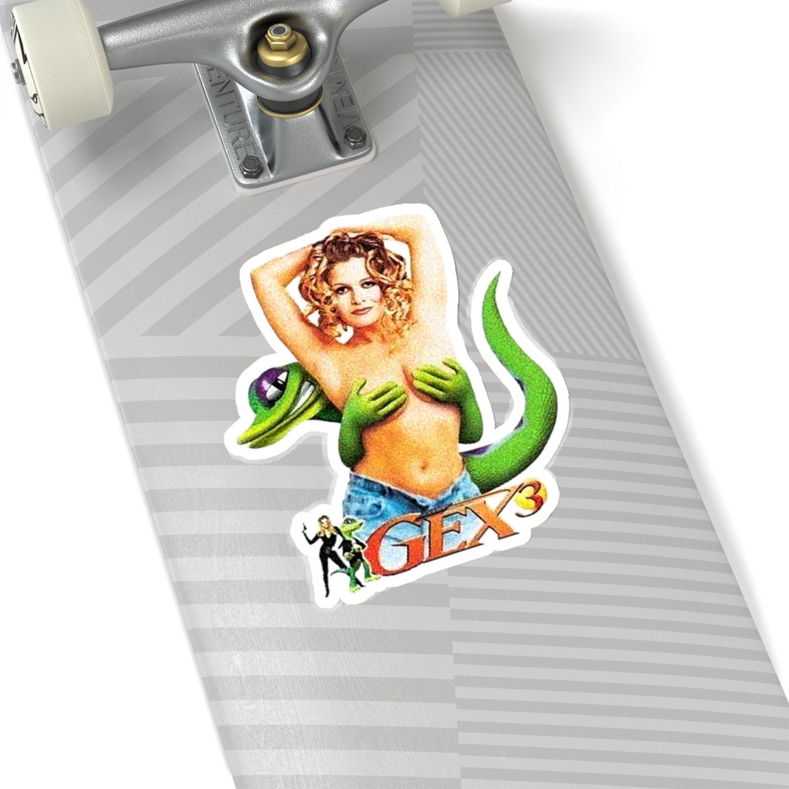 Gex Agent Xtra Kisscut Sticker Retro Gaming Transparent and Etsy