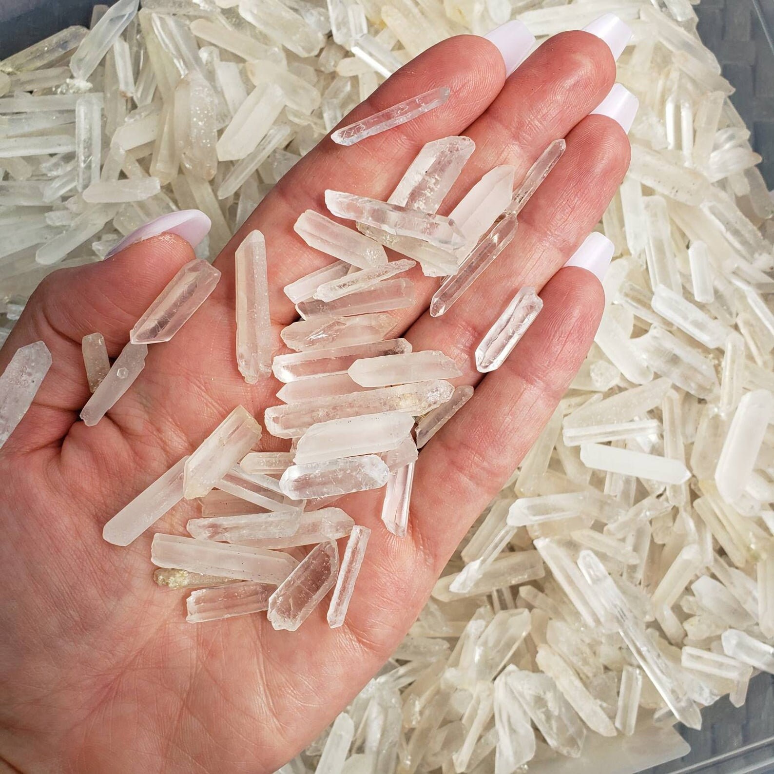 Small Quartz Crystal Needle Points for healing mediation and Etsy