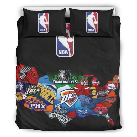 NBA 3 Stück Quilt Cover Baumwolle Bettwäsche Set Quilt Cover Etsy