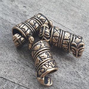 Dread, Hair or Beard Bead Wolf-Futhark 8 mm