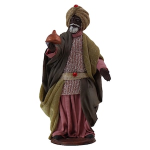Holy Three Kings Caspar 17 cm - Model 03 - Christmas Crib - Christmas - Handmade - Handmade Nativity Figure - Crib - Three Wise Men