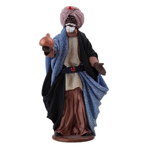 Holy Three Kings Caspar 17 cm - Model 05 - Christmas Crib - Christmas - Handmade - Handmade Nativity Figure - Crib - Three Wise Men