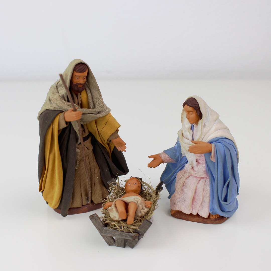 XDJ Resein 11 Figuren Weihnachten Krippe Szene Set, 20cm Groß Weihnachtsgeschichte Geburt Manger Set, Christi Geburt Jesus Krippe Statue, Grace Heily Ornament, Geschenke