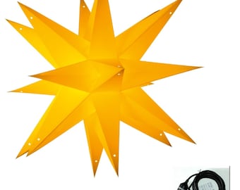 Poinsettia yellow for outdoor lighting for hanging, window decoration