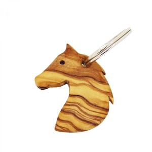 Schlüsselanhänger Pferd, Holz Anhänger für Schlüsselbund
