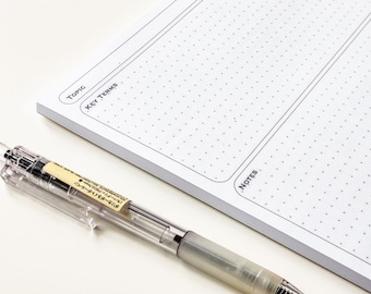 General A4 Notepad | For Notetaking and Revision | With Sections