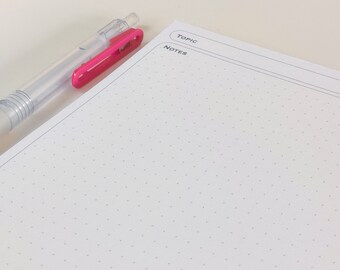 Dotted A4 Notepad | For Notetaking and Revision