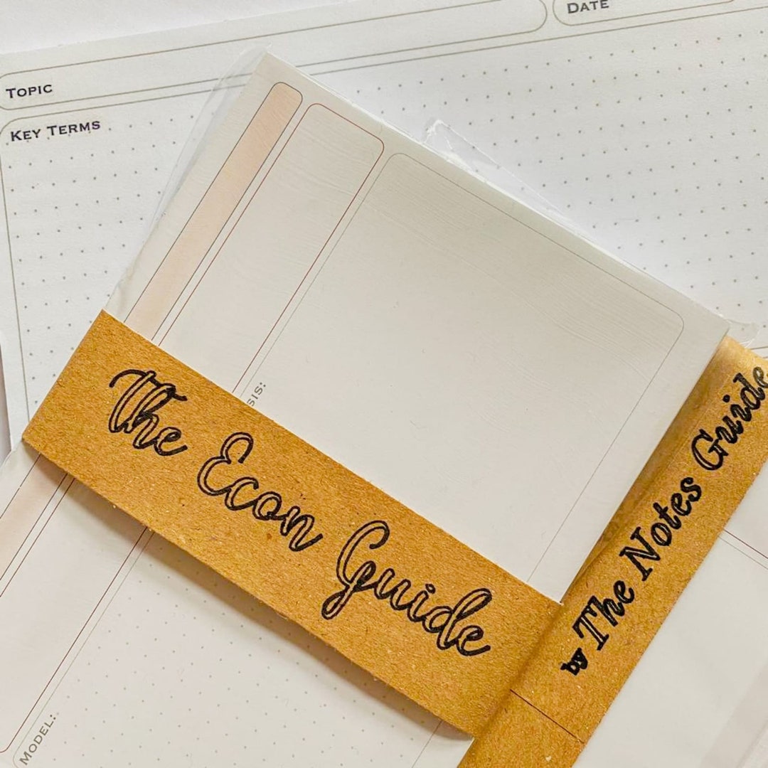 Economics Flashcards And Notepad Bundle For Economics Students 300