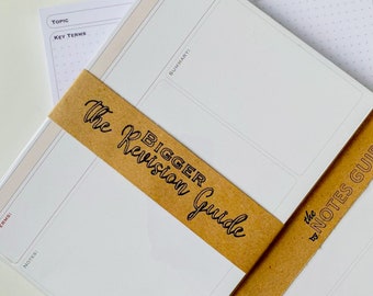 A5 Revision Flashcards and Notepad Bundle | For All Students at Any Level | 300 gsm Flashcards | 90 gsm Notepad