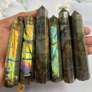Bulk 1 Kg Full Flashy Labradorite Obelisk | Labradorite Crystal Point | Labradorite Gemstone Tower Wholesale Healing Labradorite Obelisk