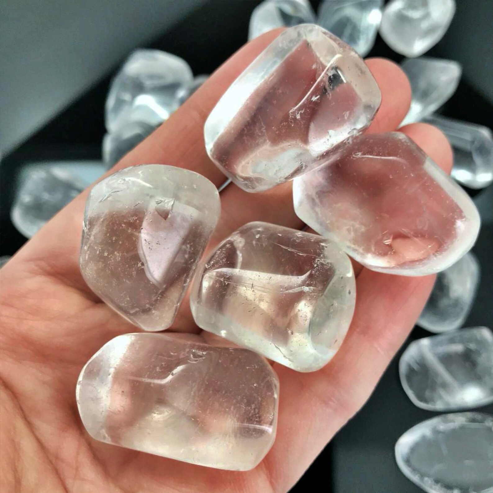 Bulk 1 Kg Crystal Clear Quartz Tumbled Stone Wholesale Bulk Etsy