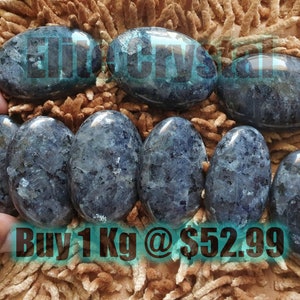 Bulk 1 Kg Larvikite Palm Stone | Larvakite Palm Stone Wholesale | Crystal Healing Pocket Stone | Larvikite Pebble Stone | Bulk Crystal soap