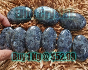 Bulk 1 Kg Larvikite Palm Stone | Larvakite Palm Stone Wholesale | Crystal Healing Pocket Stone | Larvikite Pebble Stone | Bulk Crystal soap