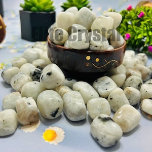 Bulk 1 Kg Rainbow Moonstone Tumbled Stone | Wholesale Moonstone Tumbles Set | Bulk Tumbled Stone | Gemstone Tumble Wholesale | Bulk Crystals