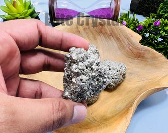 Beautiful 1 Pcs Raw Pyrite Druzy Cluster | Shiny Fool's Gold Crystal, Peru