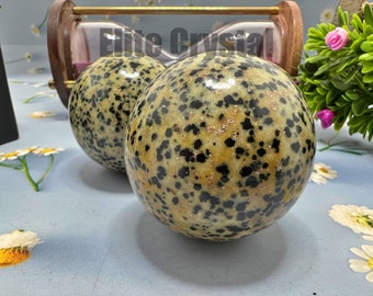 Polished Dalmatian Jasper Sphere | Healing Crystal Ball