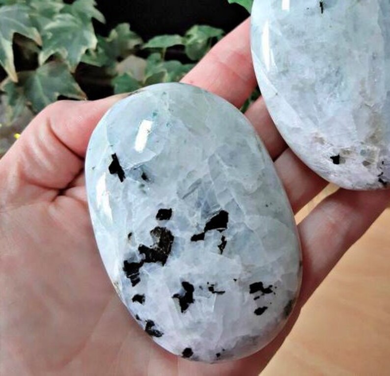A Stone Of 1 Kg Is Thrown Bulk 1 Kg Rainbow Moonstone Palm Stone Crystal Pebble - Etsy Australia