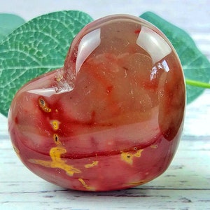 Bulk 2 lbs Mookite Jasper Hearts | Mookaite Crystal Hearts | Mookite Puffy Hearts | Pocket stone | Healing Hearts | Mookaite Heart Carving