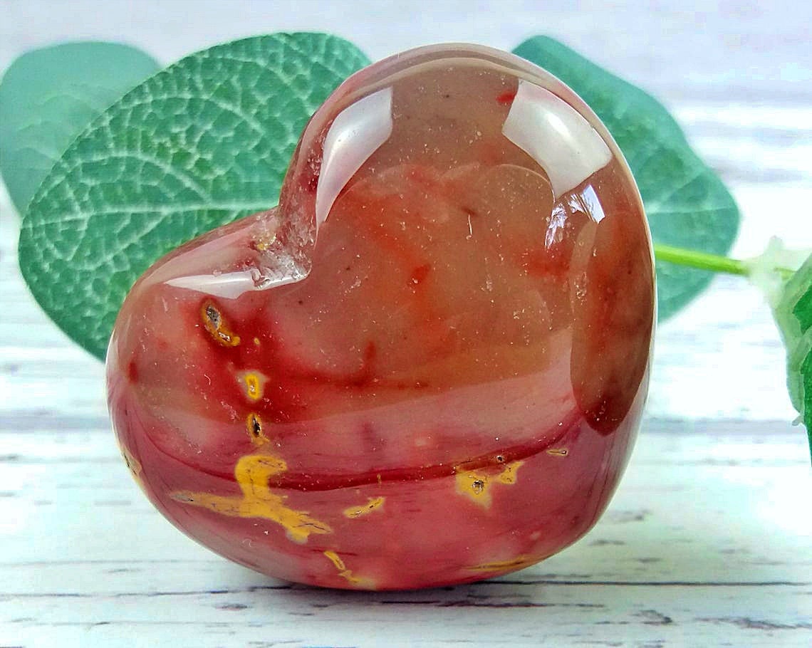 Bulk 2 lbs Mookite Jasper Hearts | Mookaite Crystal Hearts | Mookite Puffy Hearts | Pocket stone | Healing Hearts | Mookaite Heart Carving