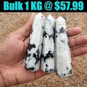 Bulk 1 Kg Rainbow Moonstone Obelisk | Moonstone Crystal Wand | Moonstone Gemstone Obelisk Wholesale | Healing Obelisk Tower | Rainbow Point