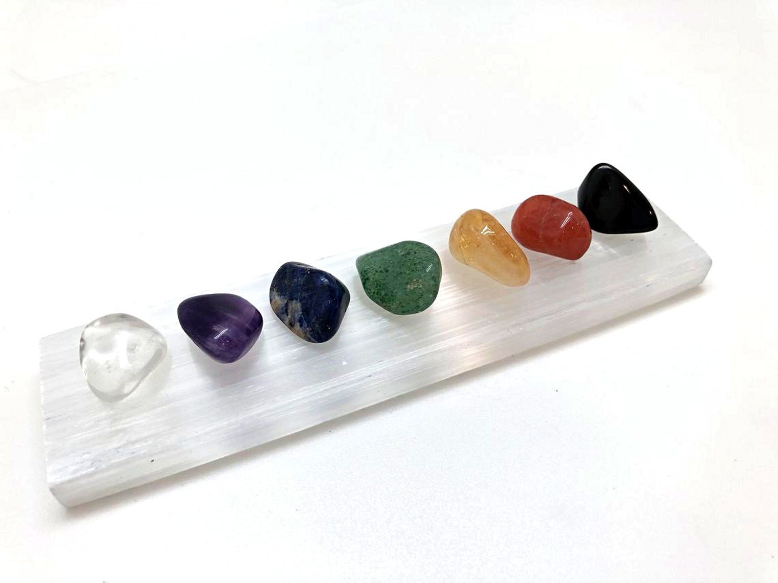 Bulk Selenite Meditation Chakra Set Selenite Charging Etsy UK