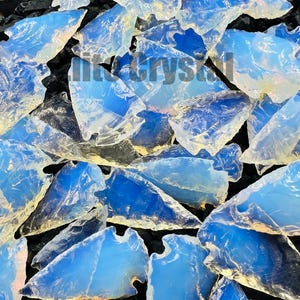 50 Pieces Opal Arrowheads | Bulk Opalite Arrowheads | Pocket Stone | Arrowhead Gemstone Crystal | Healing Crystals Arrowheads | Bulk Crystal