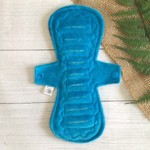 Turquoise Cotton velour gusher pads (made to order)