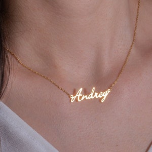 Personalized Name Necklace - Handwriting Name Necklace - Baby Name Necklace - Cursive Name Necklace - Mothers Gift - Mother's Day Gifts