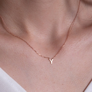 Collar inicial - Collar de nombre personalizado - Collar de letras - Collar de oro - Regalos de esposa - Regalos para mamá - Regalo de mamás - Regalo de cumpleaños
