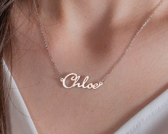 Personalized Name Necklace , Silver Name Necklace , Gold Mama Necklace , Custom Name Necklace , Gift for Her , Gift for Mom , Christmas Gift