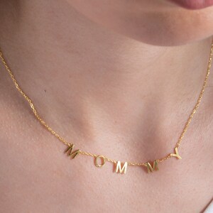 Personalized Name Necklace - Initial Necklace - Letter Necklace - Custom Necklace - Wife Gifts - Gifts For Mom - Moms Gift - Birthday Gift