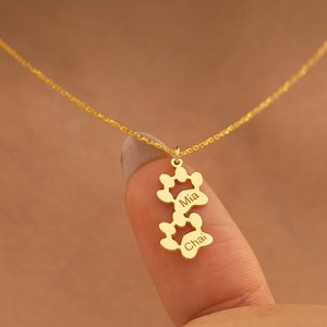 Paw Print with Name Necklace Paw Print with Name Necklace