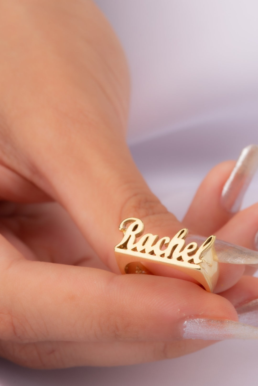 Personalized Wrap Ring - blushes & gold