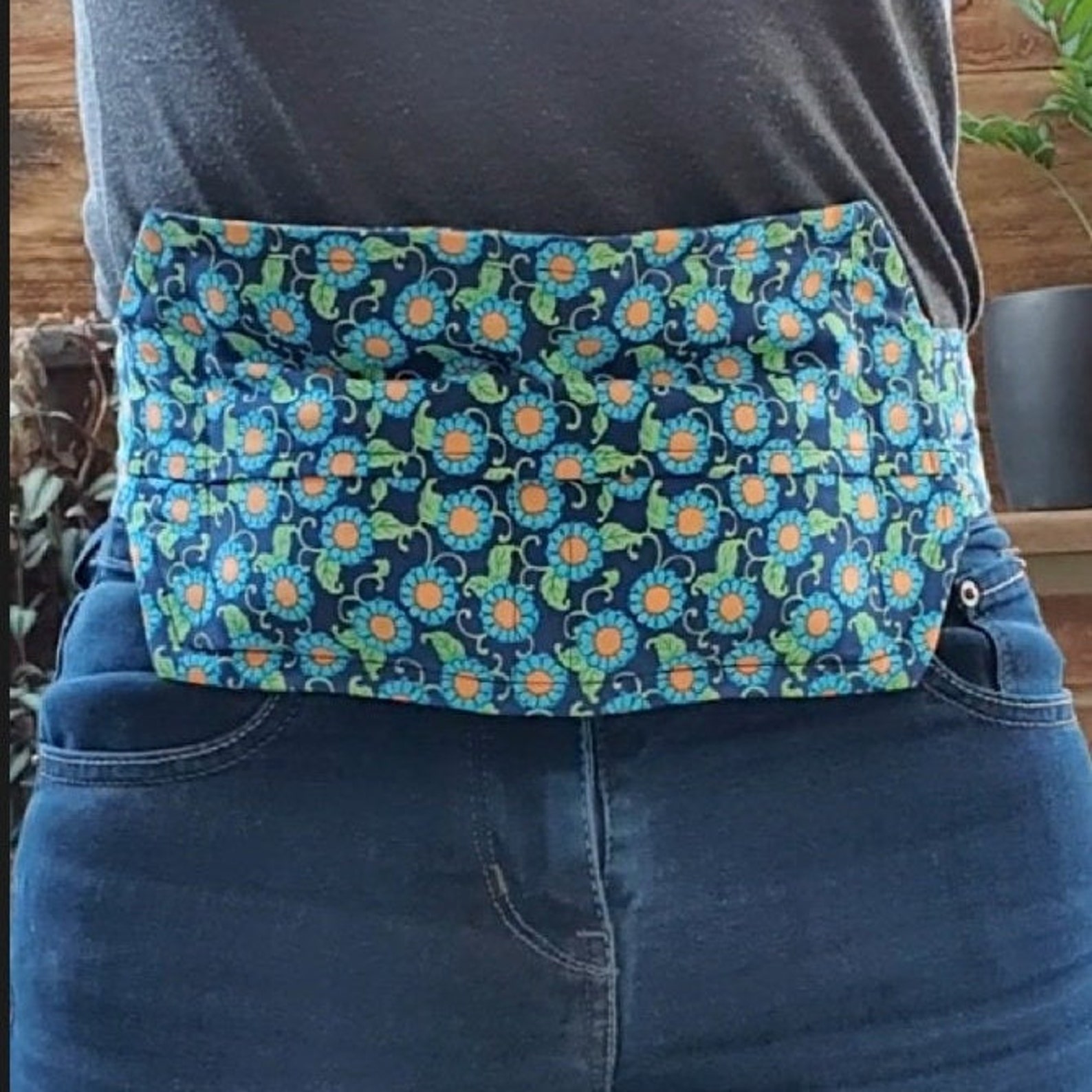 Heat pack belt wrap for relief of back or stomach pain. Etsy