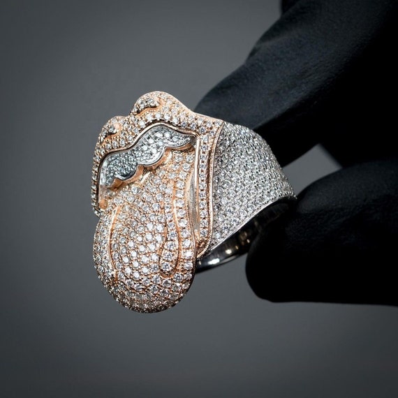 Luxury Hiphop Real 14K Solid Gold Full 