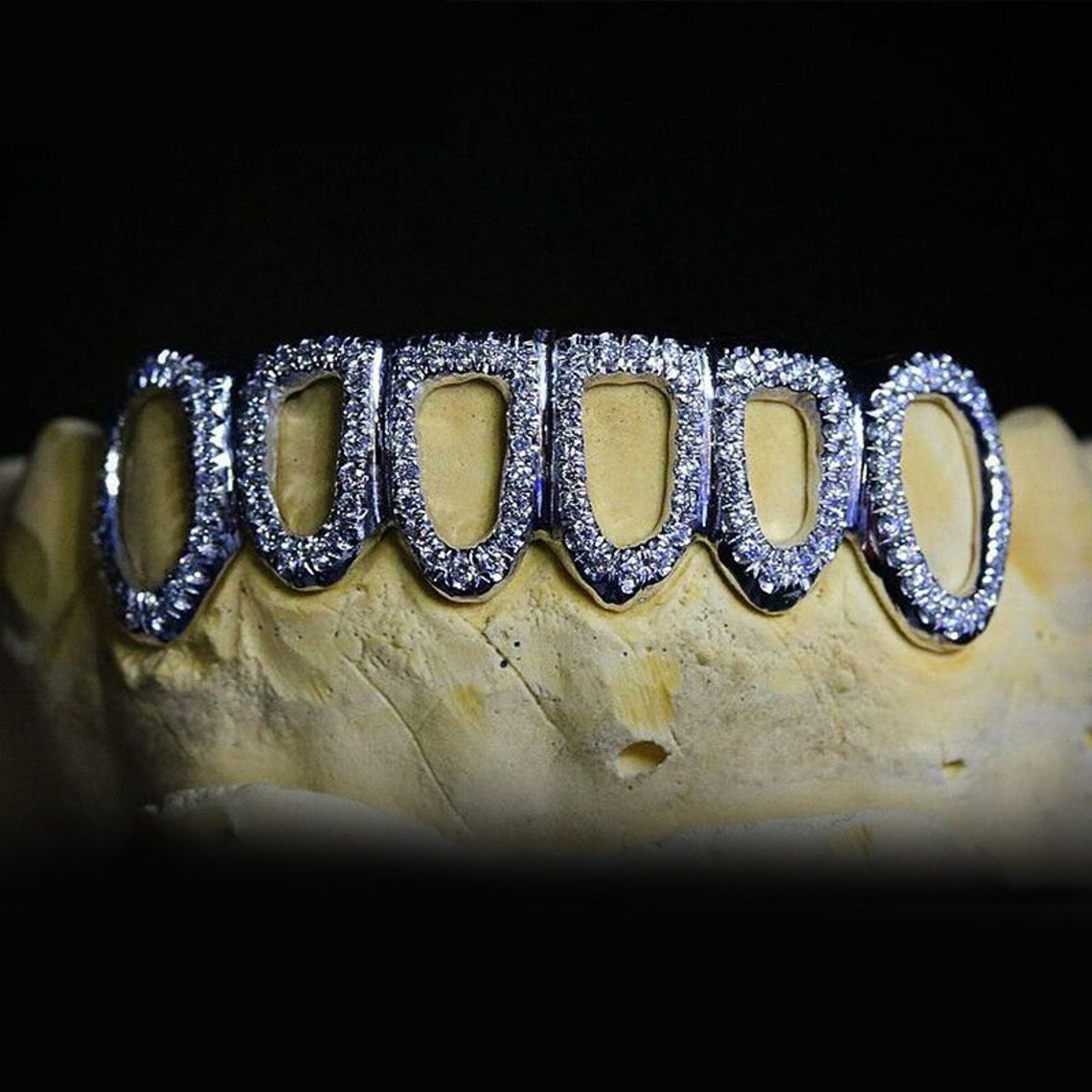 925 Sterling Silver Custom Grillz Personalized Vvs/vvs1 Etsy
