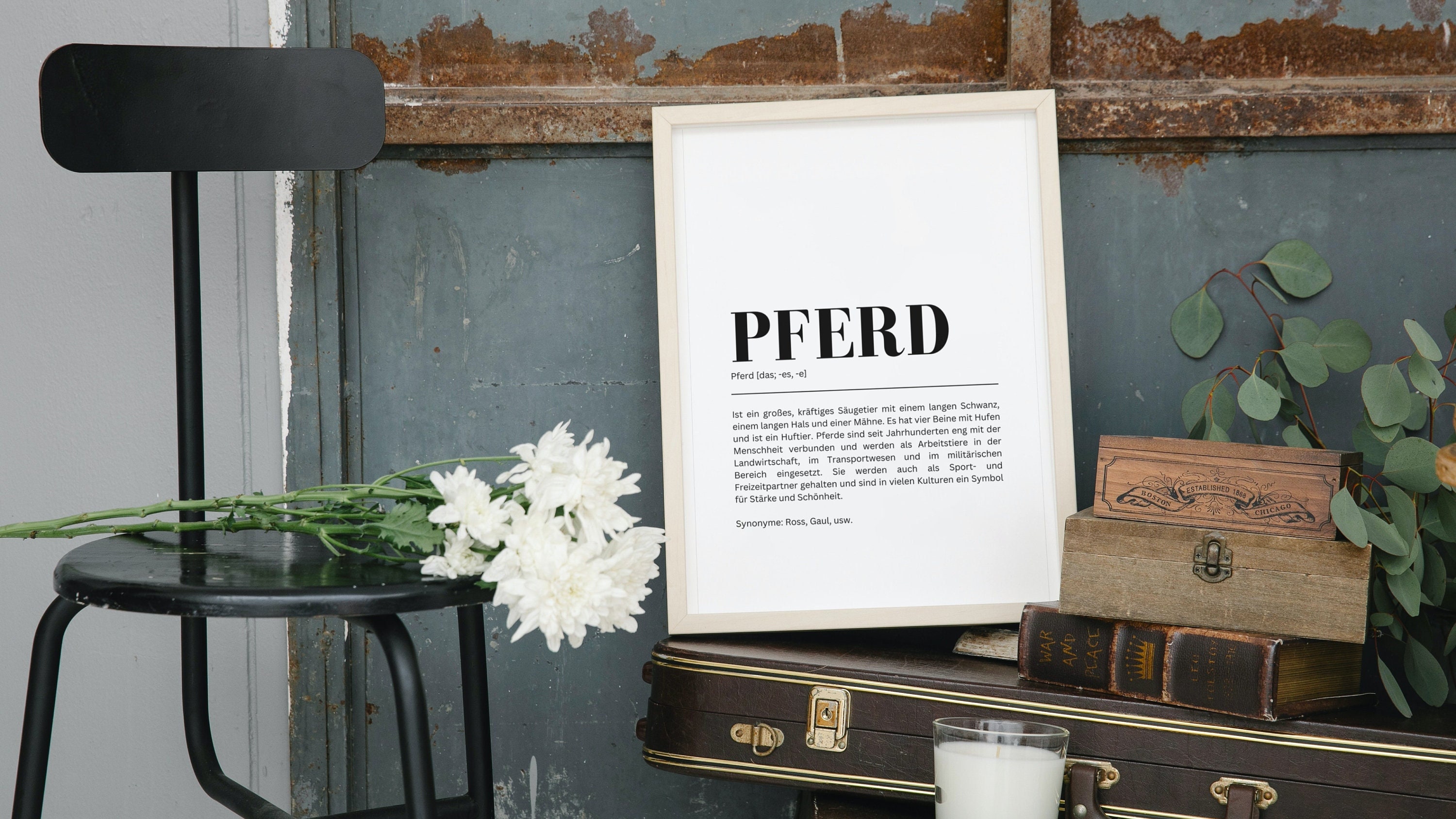 HORSE Definition Poster Horse Image Horse Gift Etsy